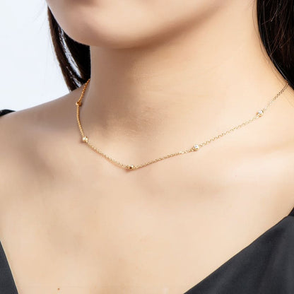 Moissanite Choker Necklace