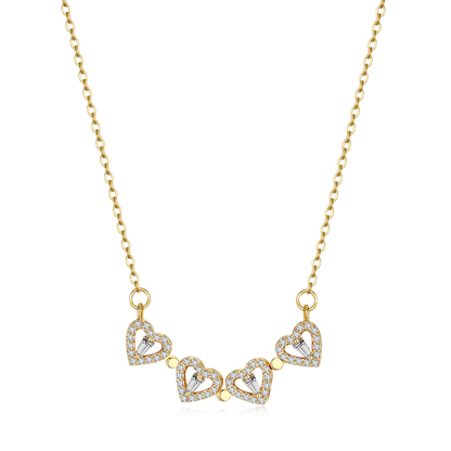 Clover Heart Necklace - The Ish Store